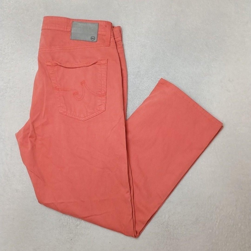 AG Adriano Goldschmied Jeans Mens 34x32 Orange The Graduate Tailored Slim